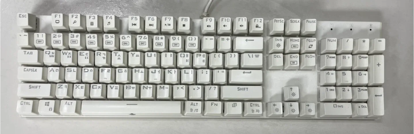 앱코 해커 hacker k1000 청축 키보드