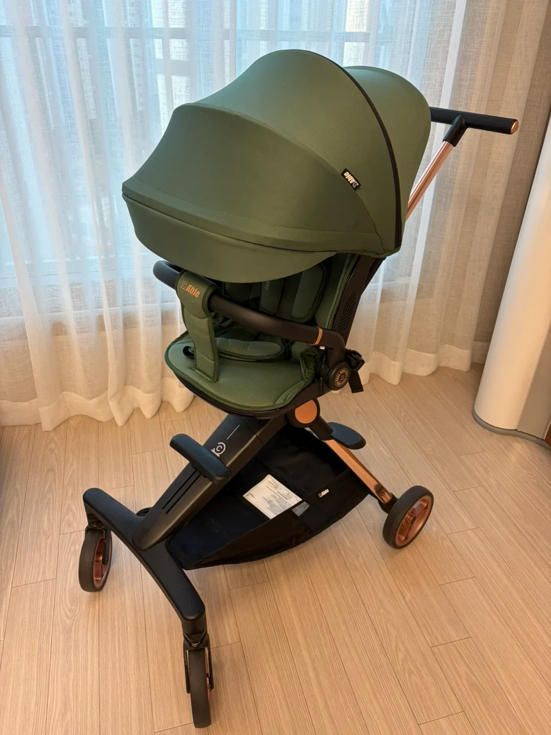 씨투엠뉴 에이블 스핀플러스 트라이크 유모차 그린