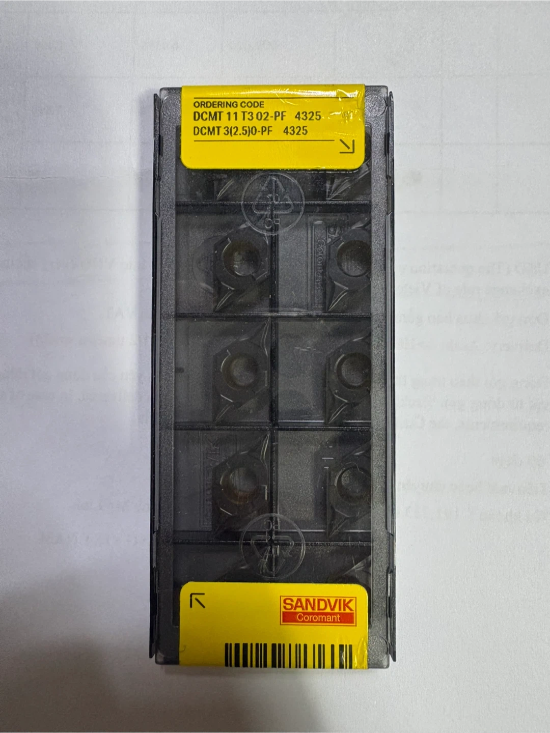 샌드빅 Coromant DCMT 11 T302-PF 4325 인서트