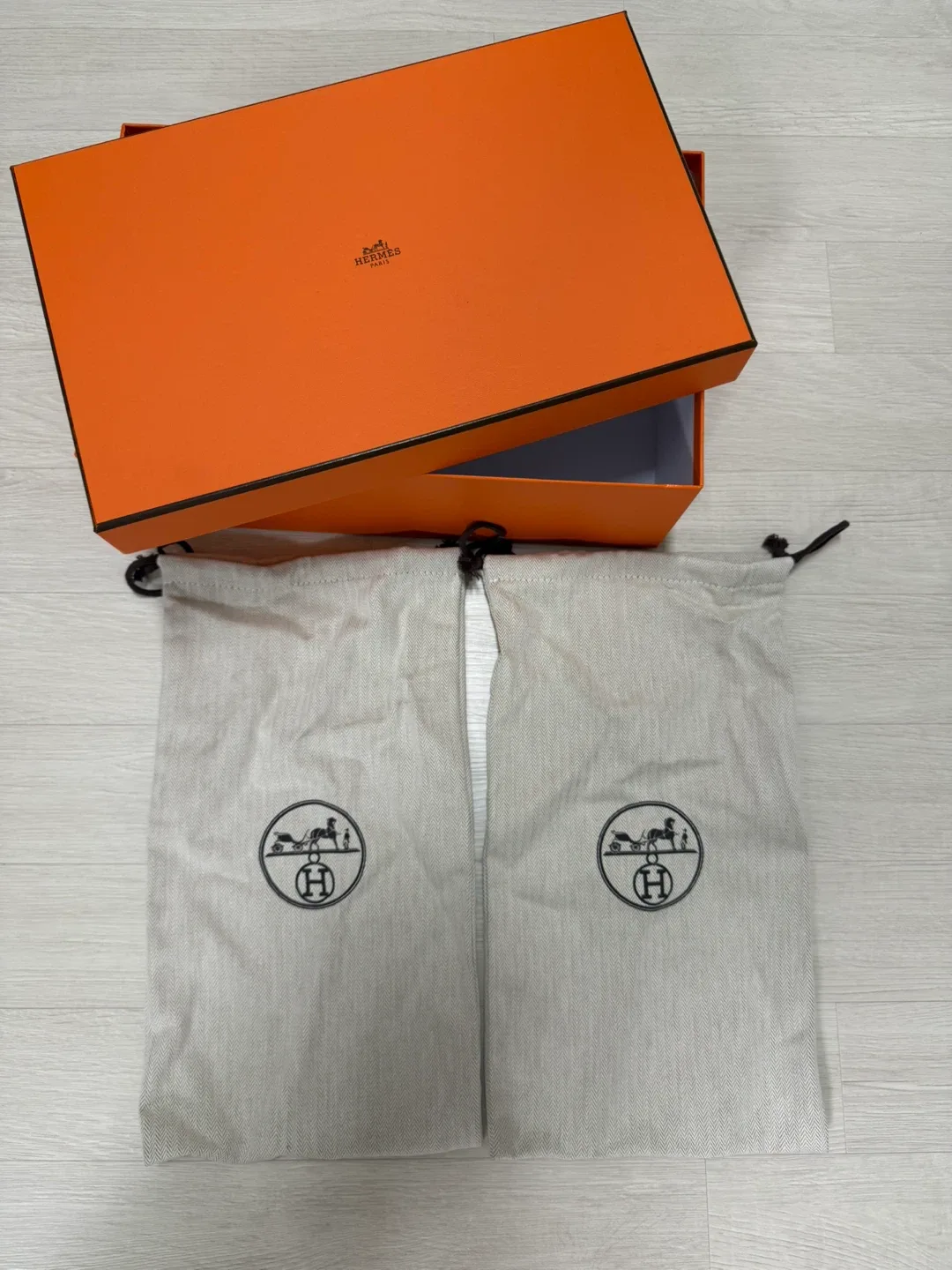 정품 에르메스 신발 박스, 더스트백