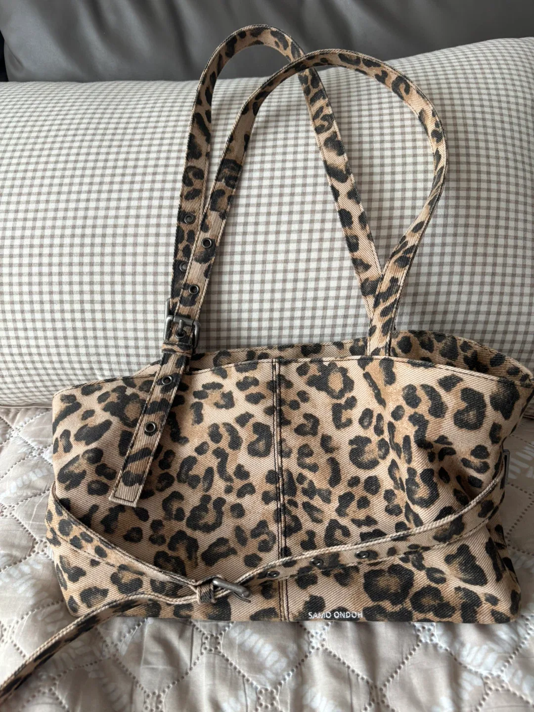 Sandro ONDON 호피 숄더백