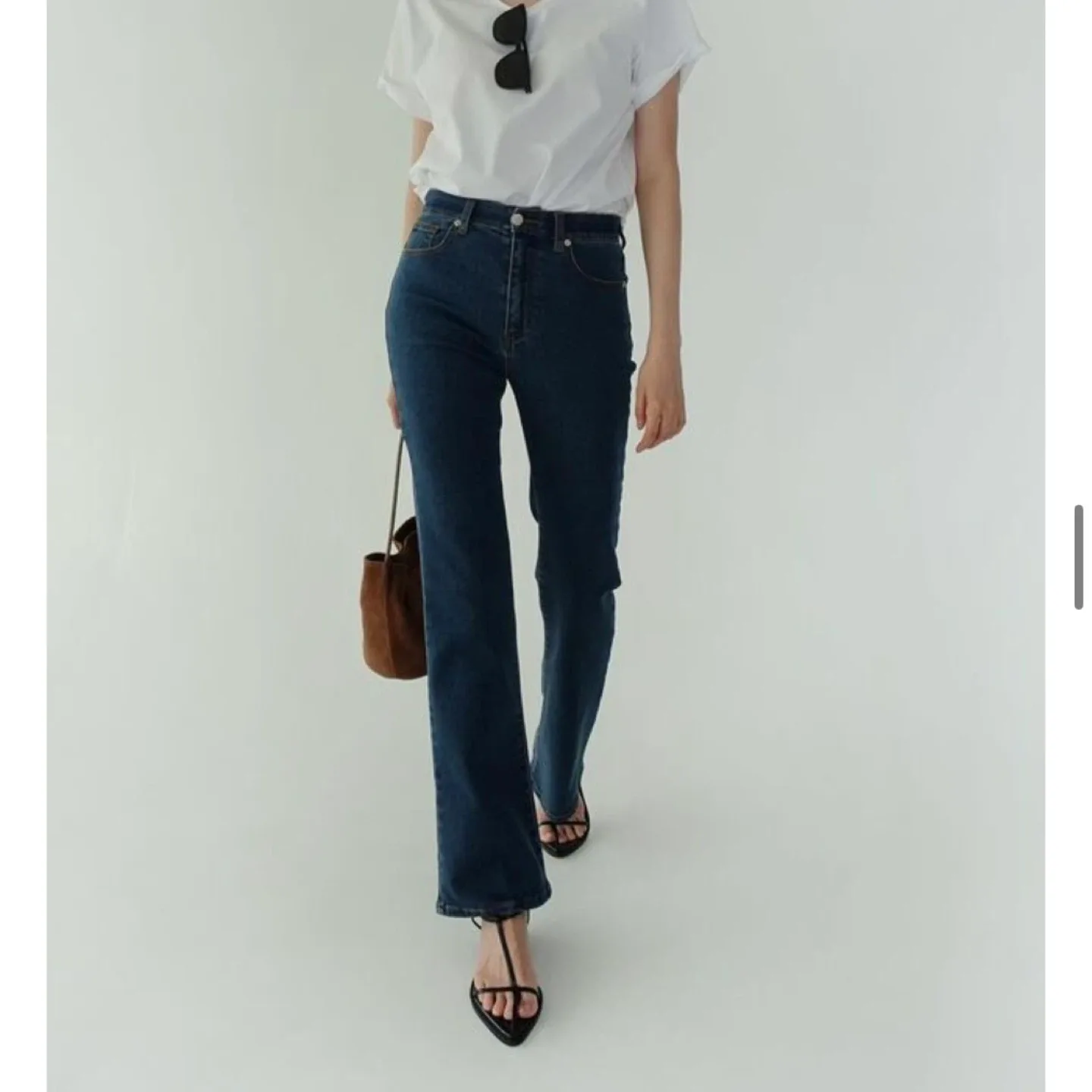 오브유이 슬림 부츠컷 데님s