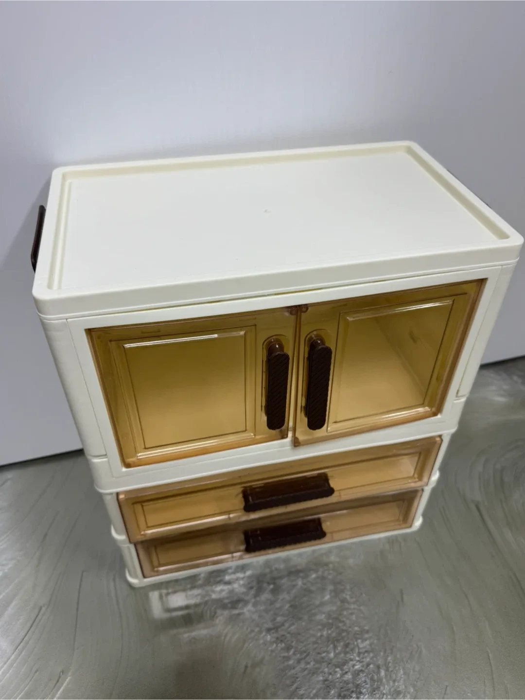 화장품 등 수납 서랍함 아이보리