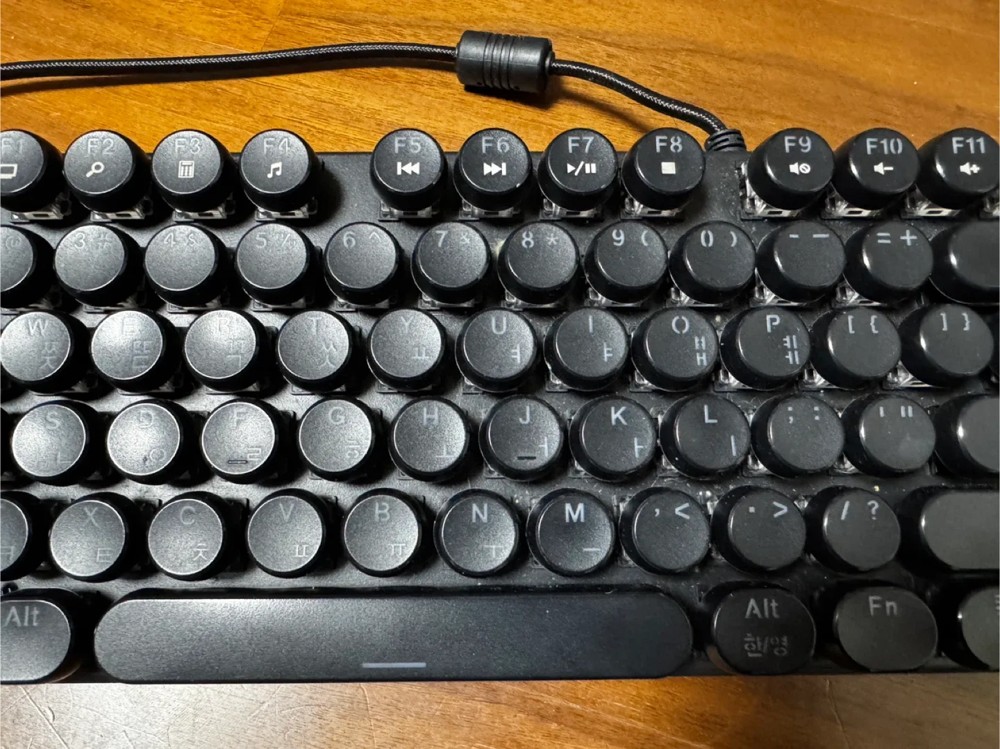 앱코 HACKER K840 레트로 키보드 블랙