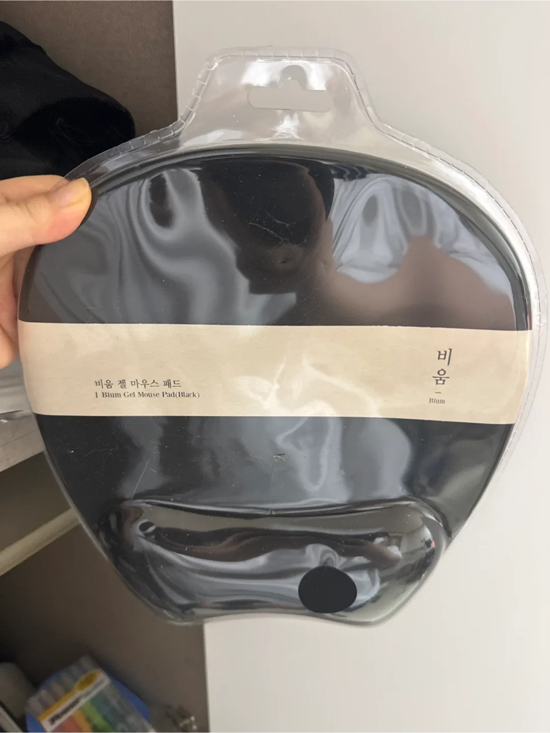 비움 젤 마우스 패드 블랙 새상품