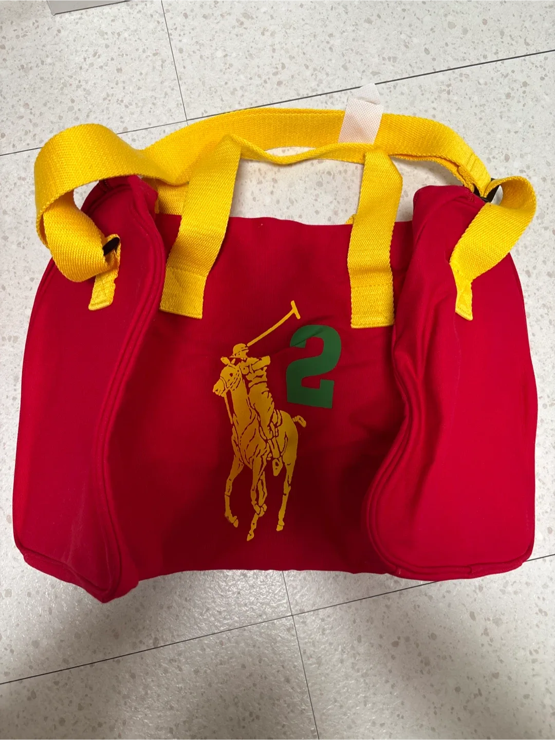 폴로 랄프로렌 빅포니 레드 더플백 새상품