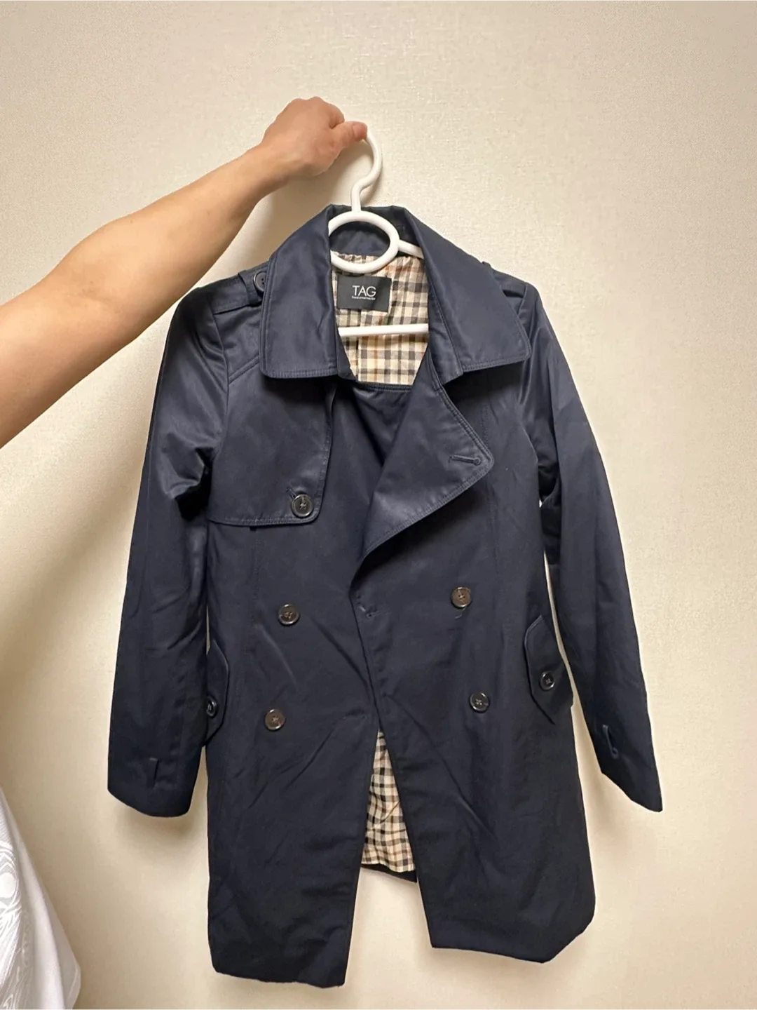 TAG 네이비 트렌치 코트