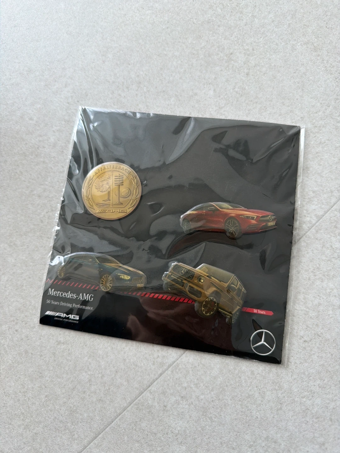 (새상품 못구하는 상품) 벤츠 메르세데스-AMG 50주년 핀 배지 세트