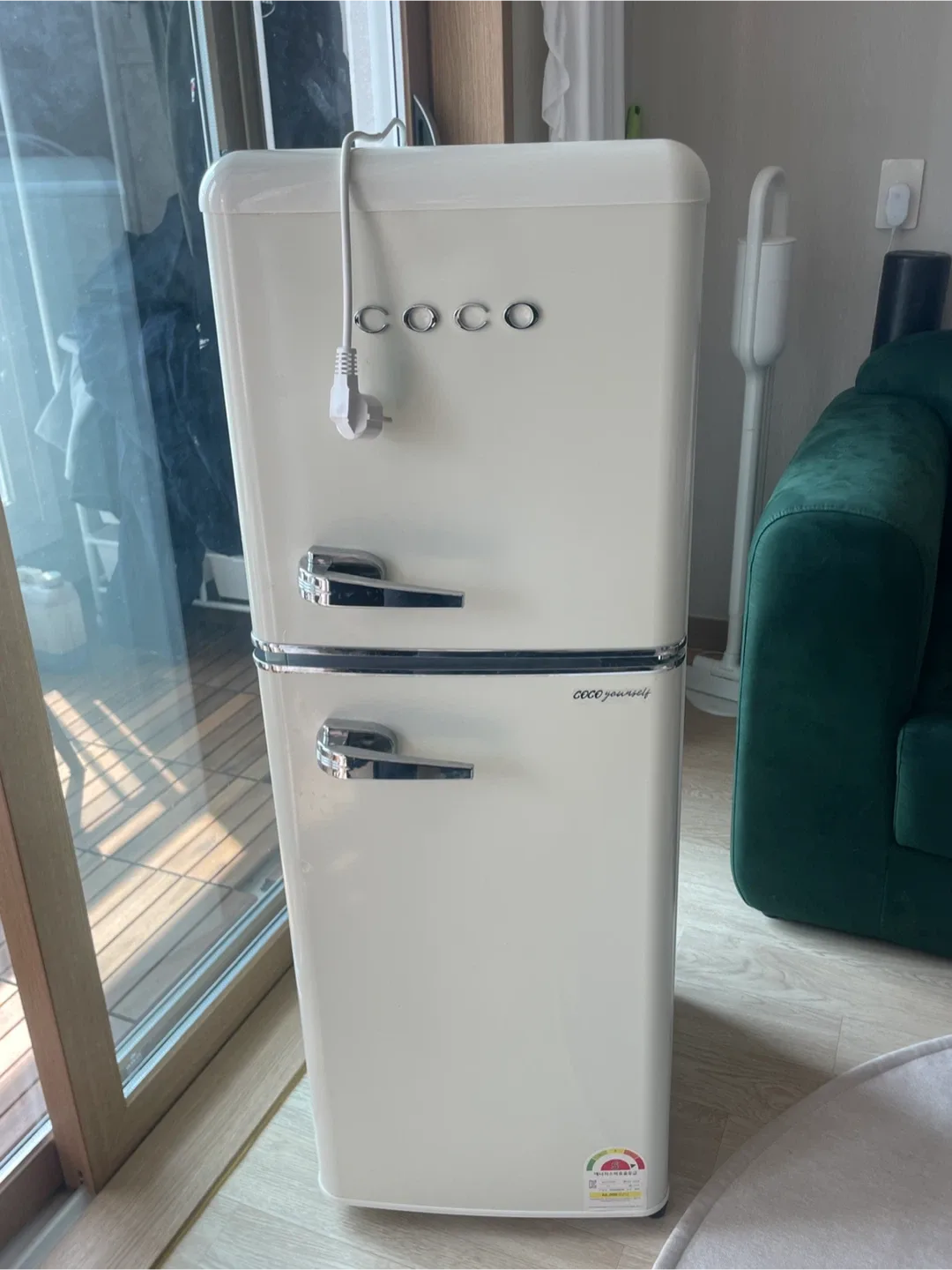 코코 레트로 미니 냉장고 89L