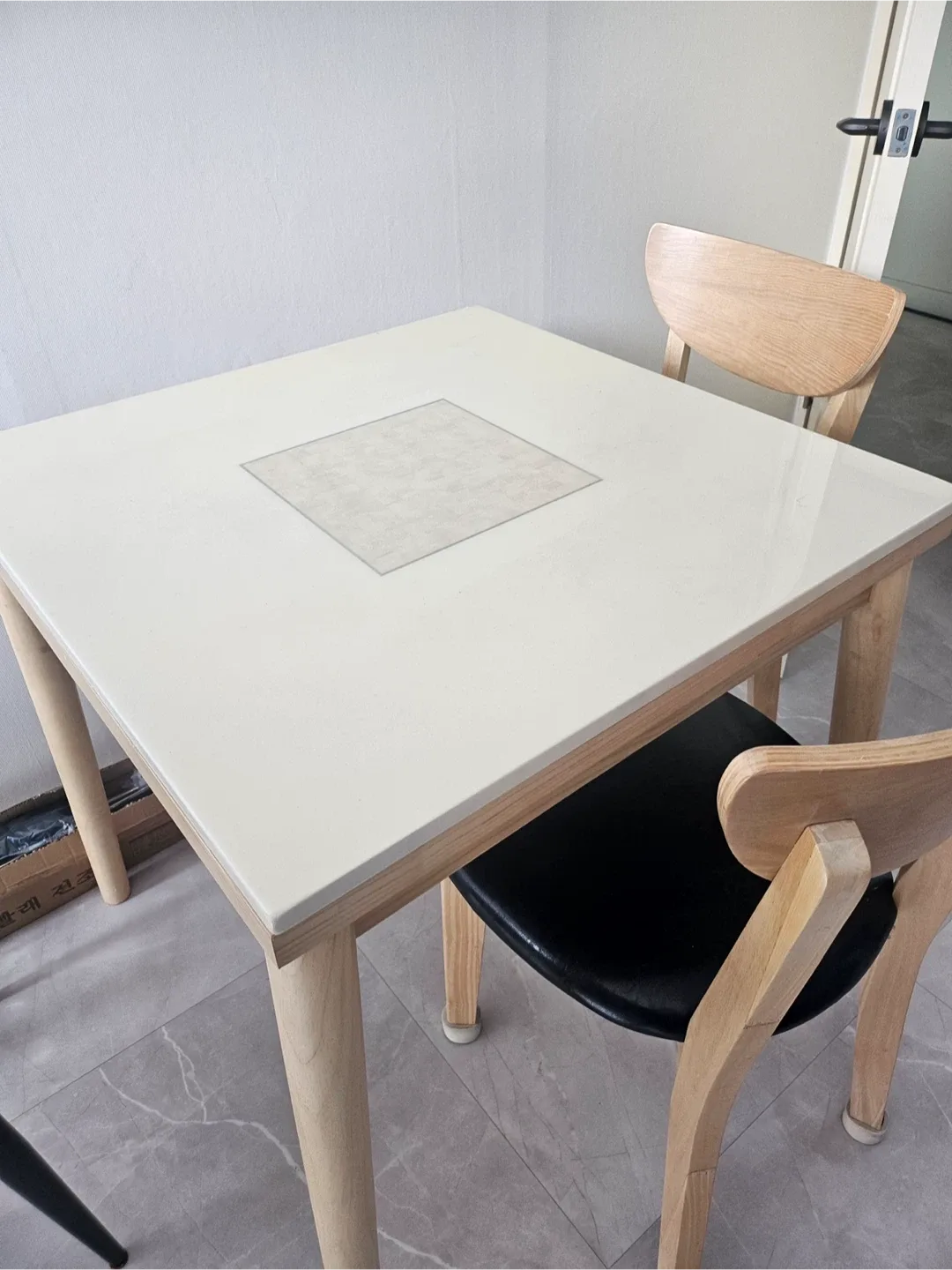 대리석 식탁&의자 세트