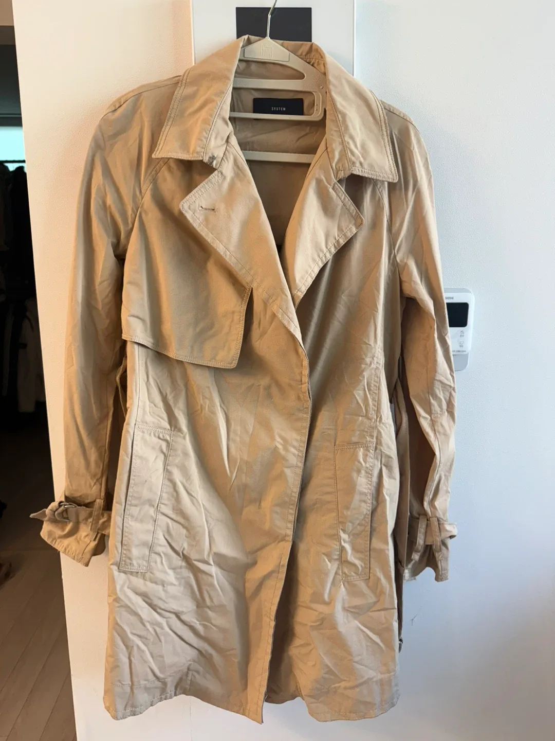 정품) 시스템 트렌치 코트