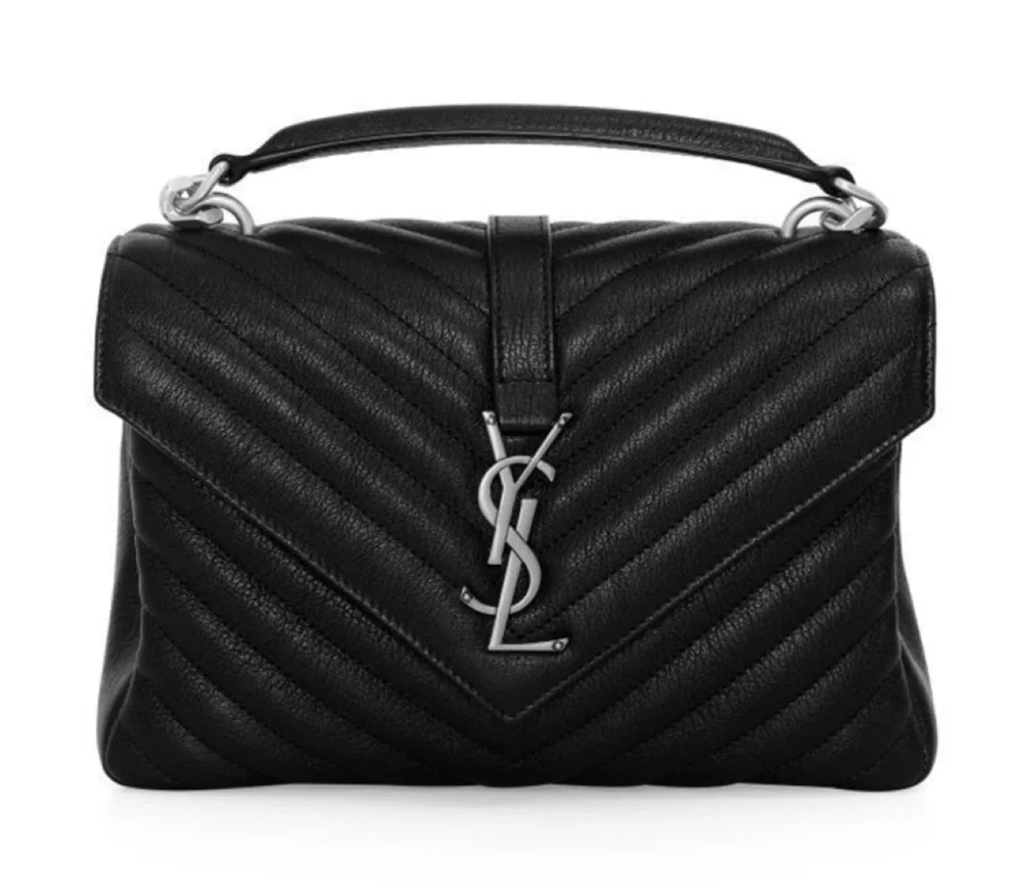 생로랑 컬리지백 라지 블랙