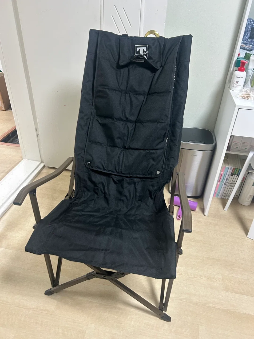 T Standard 릴렉스 캠핑 의자 블랙 2개