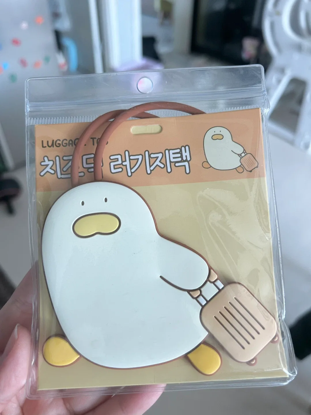 새상품)캐리어 등 이름택