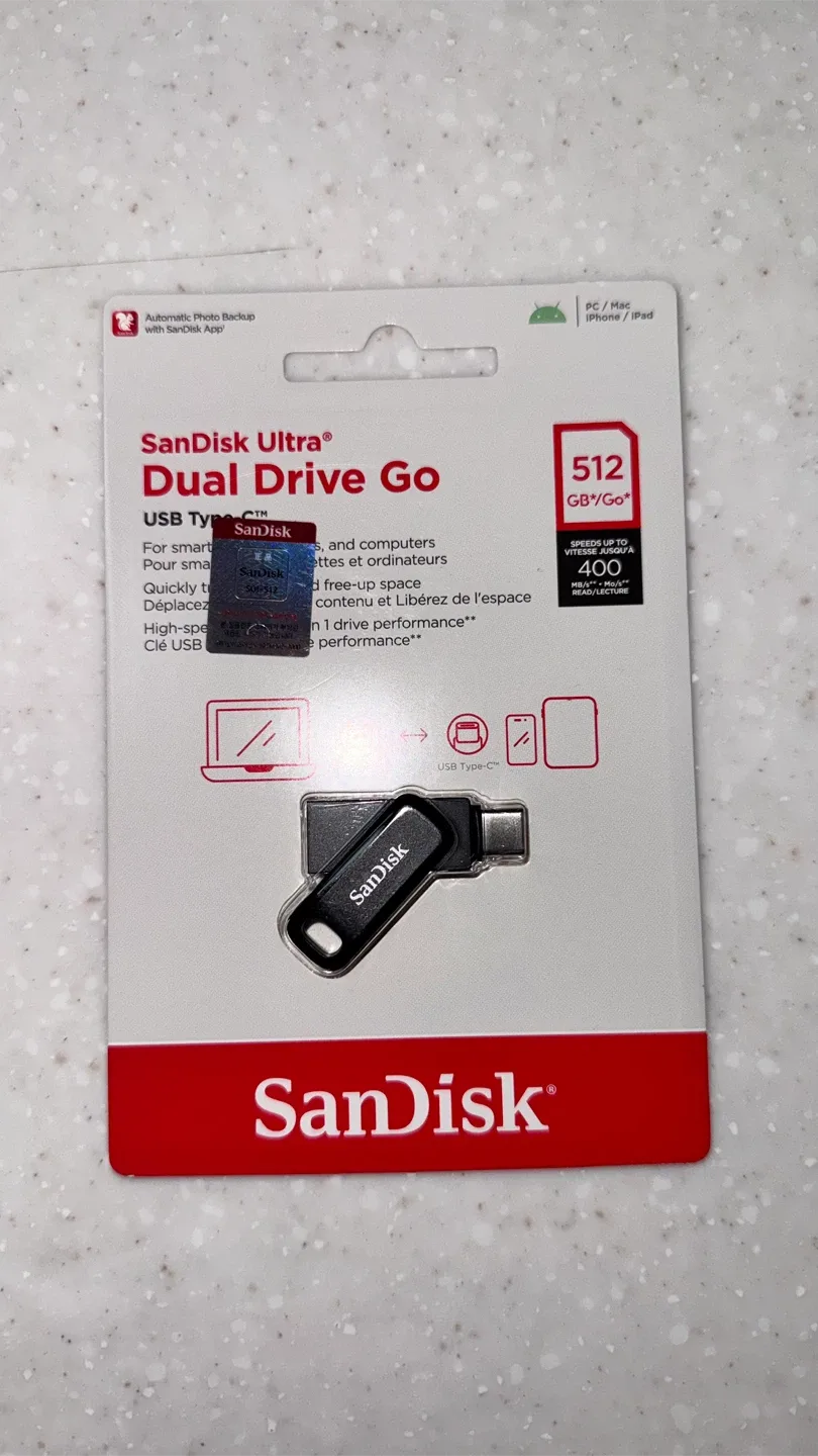 [정품 미개봉] 샌디스크 Ultra Dual Drive Go 512GB 새제품