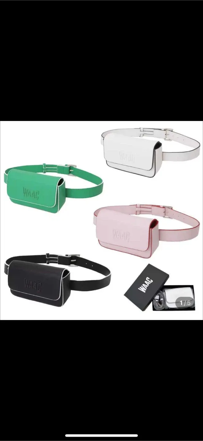 WAAC 왁 벨트백 블랙 새상품