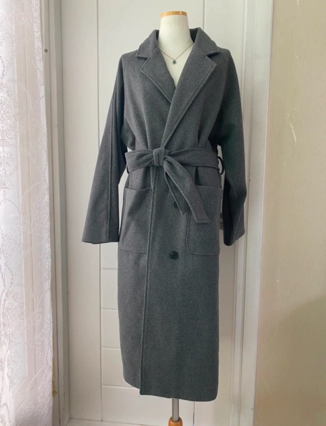회색 롱 코트 / 쿨거시 에눌가능 / 가격조정 가능