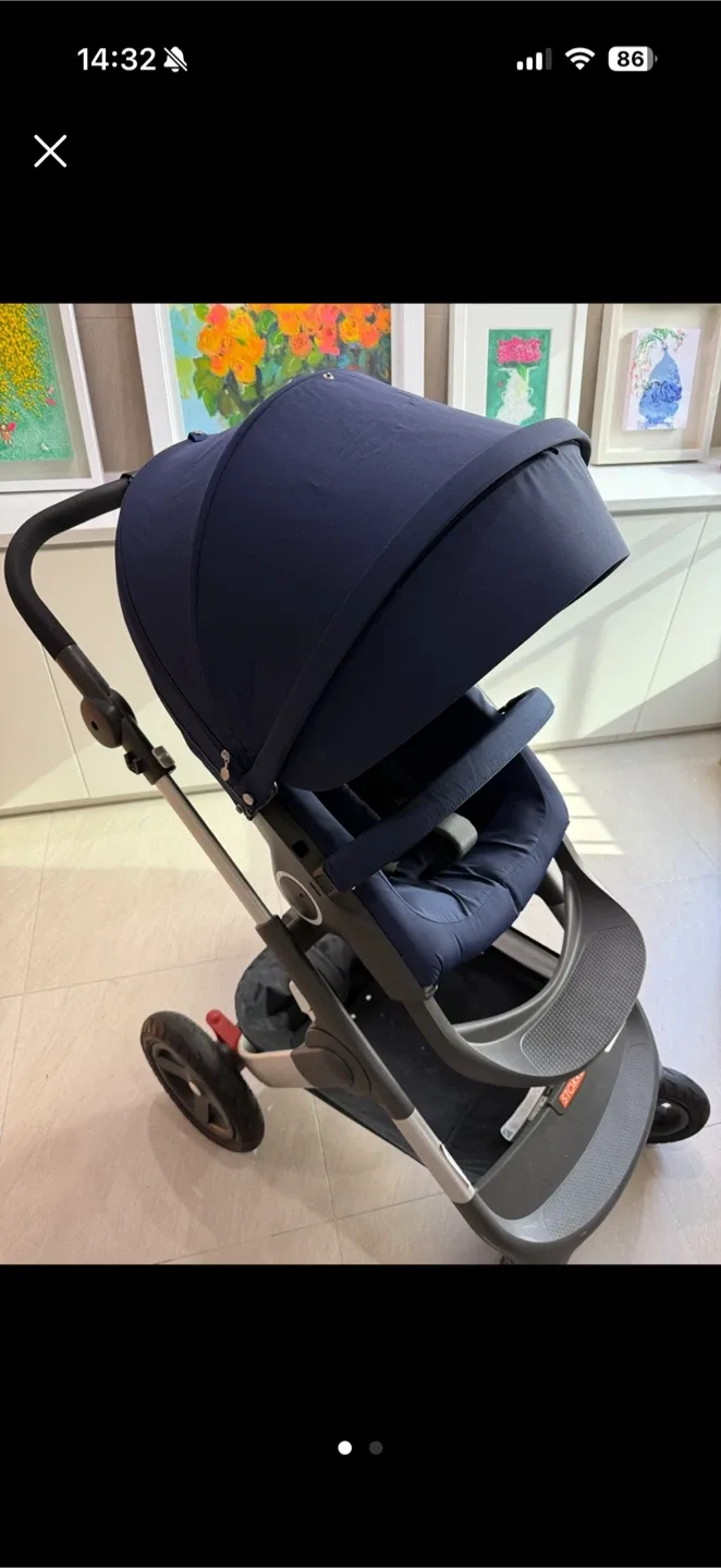 스토케 유모차 네이비