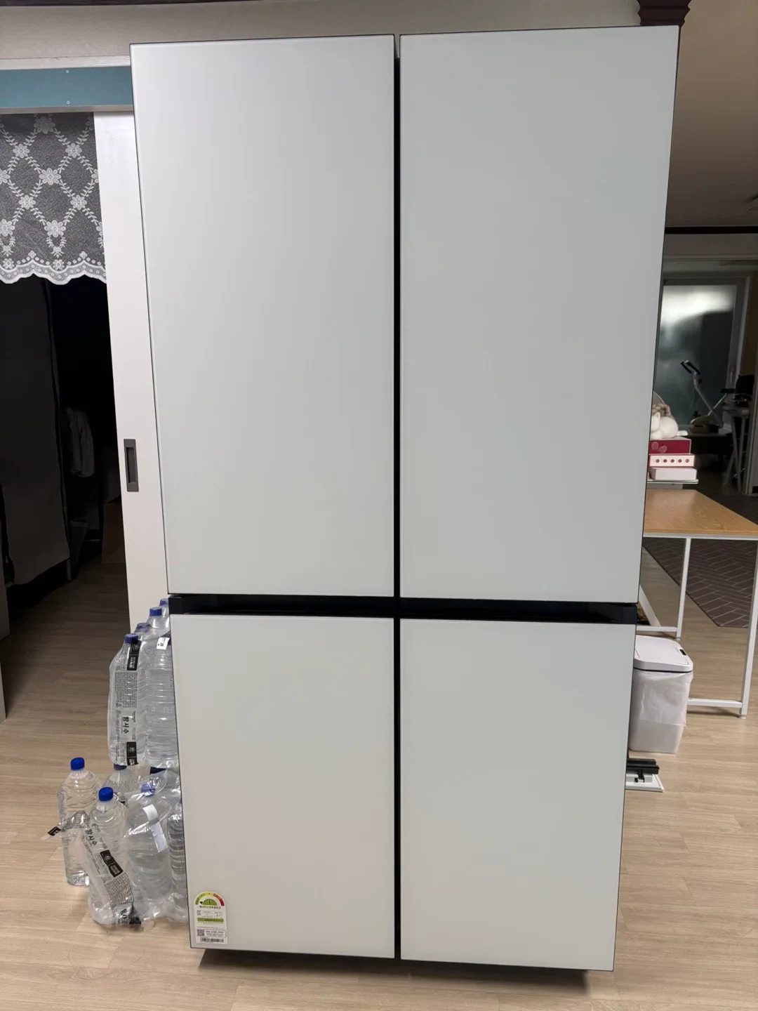 이사급처)(배송비포함)삼성 비스포크 4도어 냉장고 875L 세틴 화이트