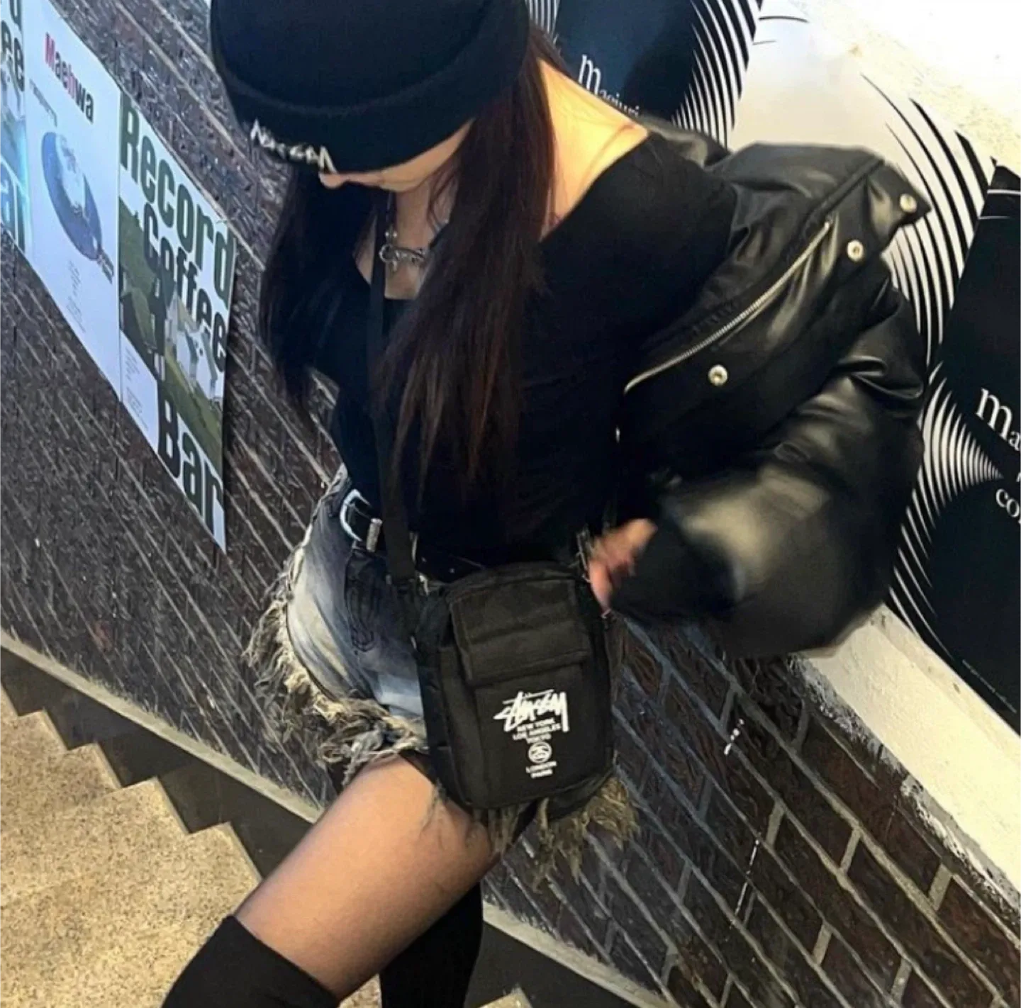 스투시 가방 크로스백 미니백 여행가방 새상품 정품