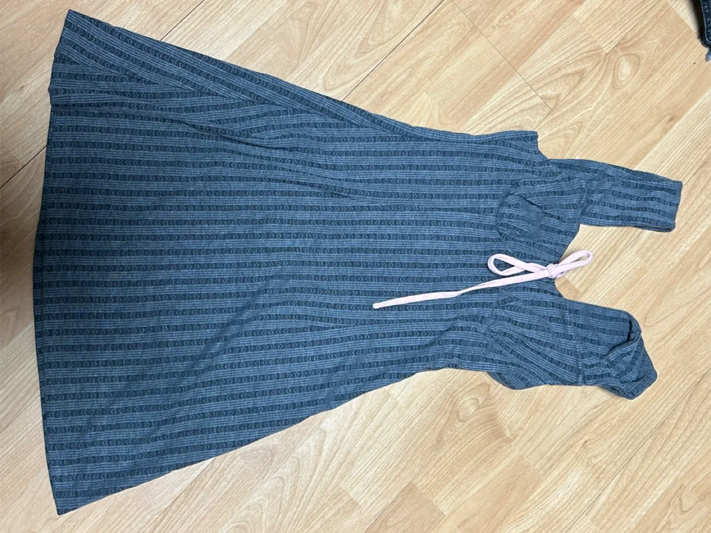 스트라이프 미니 원피스