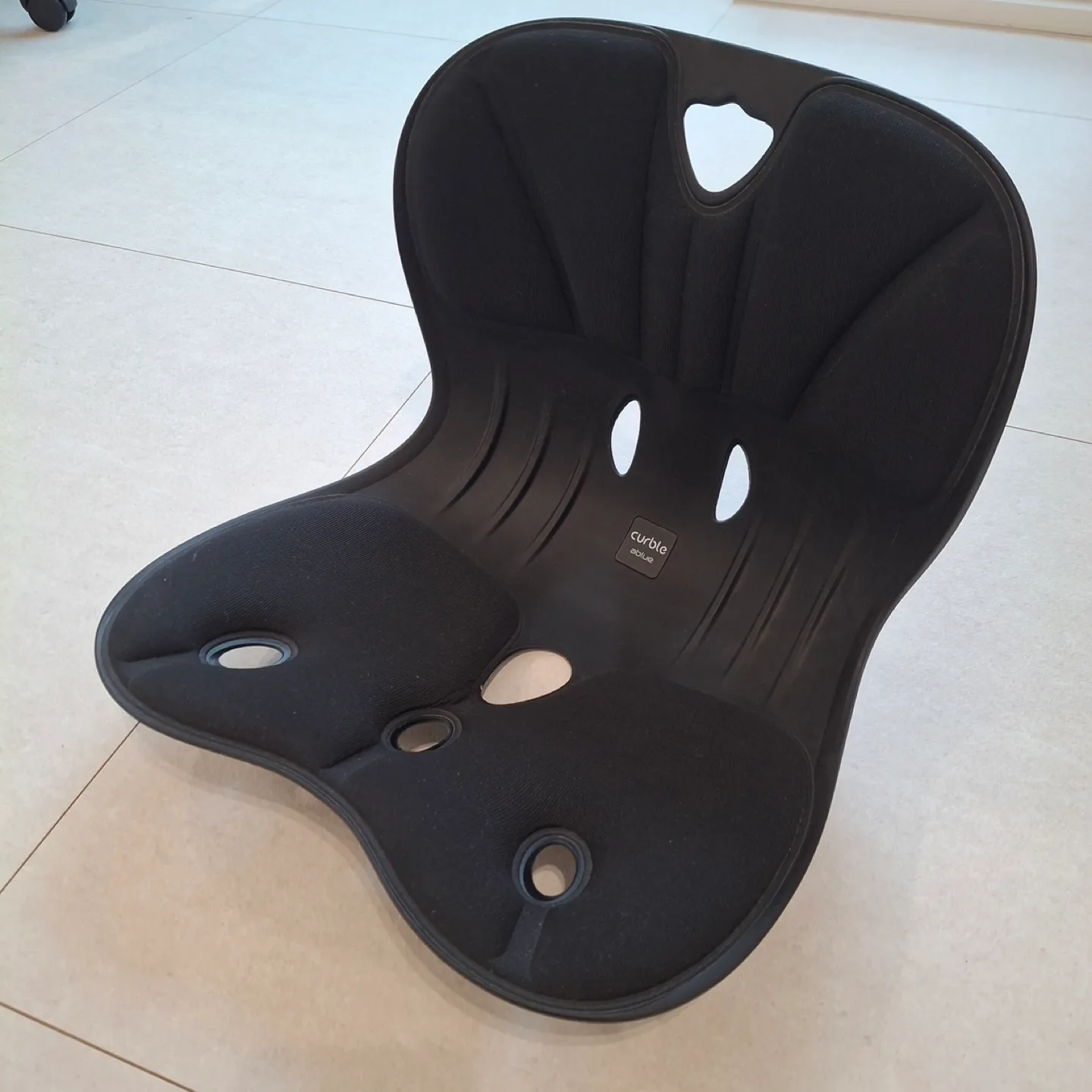 커블체어 와이드 블랙