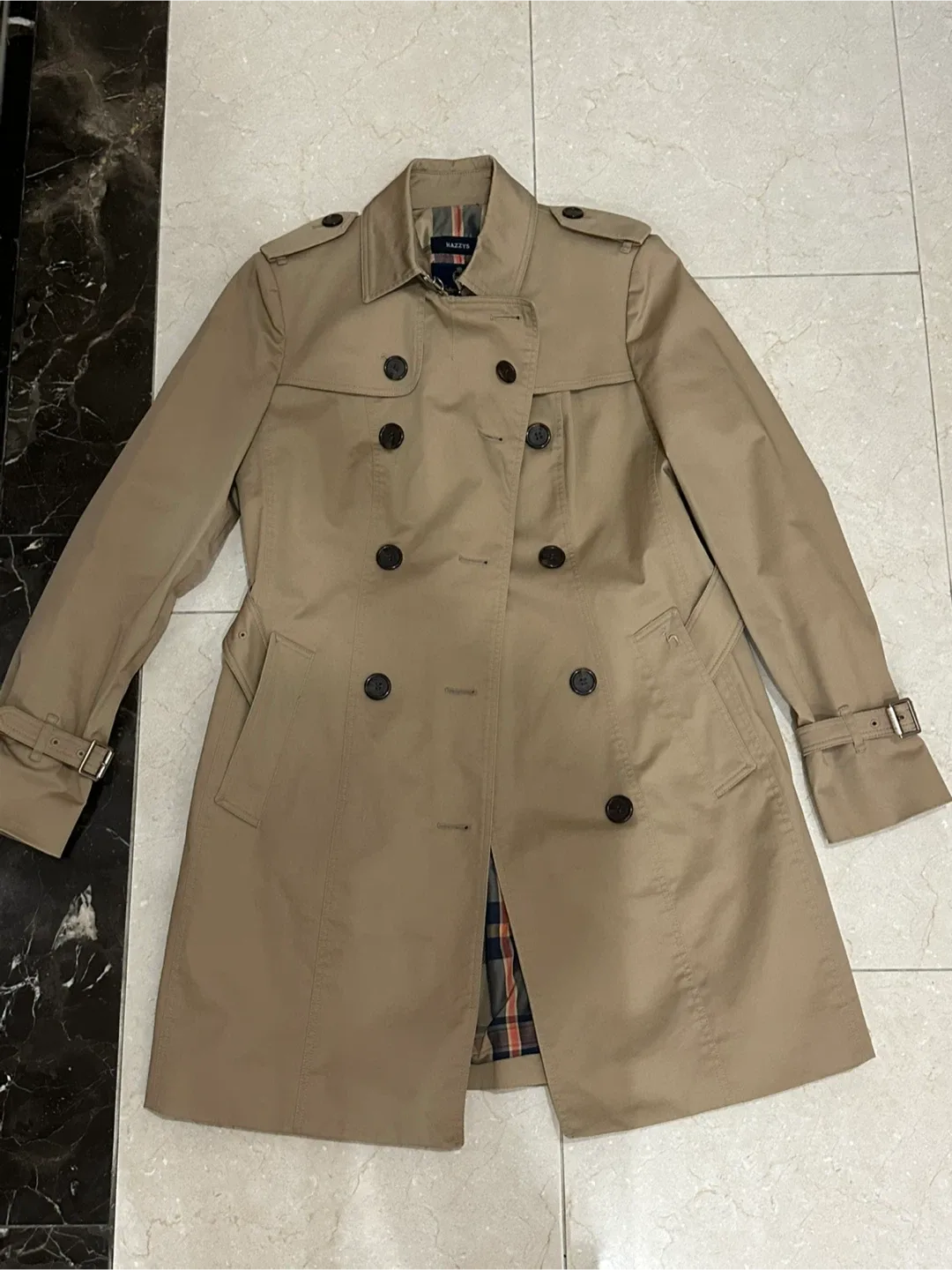 헤지스 여성 트렌치 코트