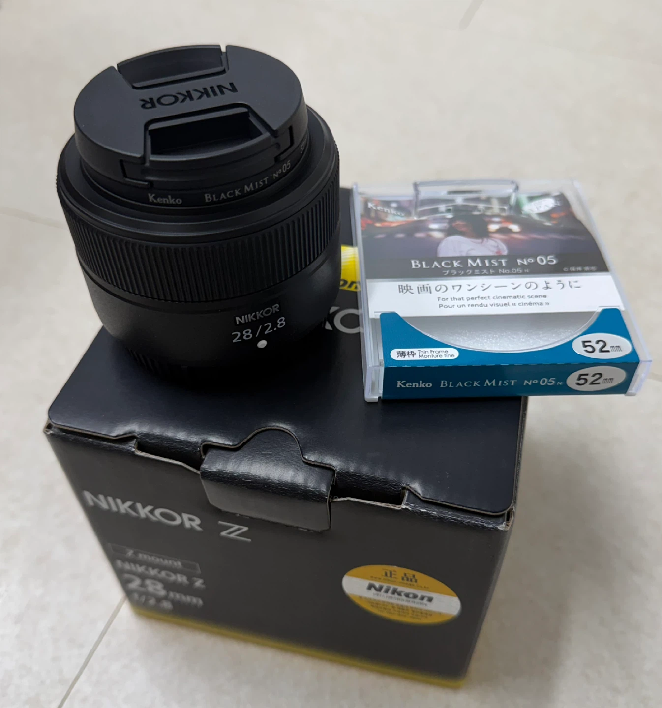 니콘 NIKKOR Z 28mm f2.8 팝니다. (사용X / 블랙미스트 필터 포함 