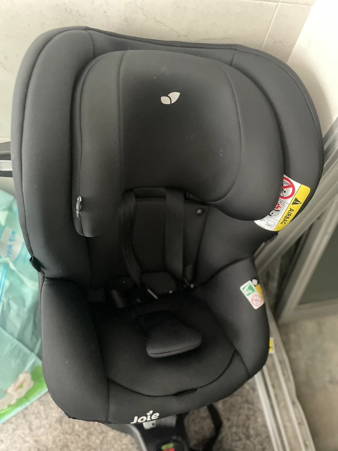 조이 360도 회전 카시트 블랙