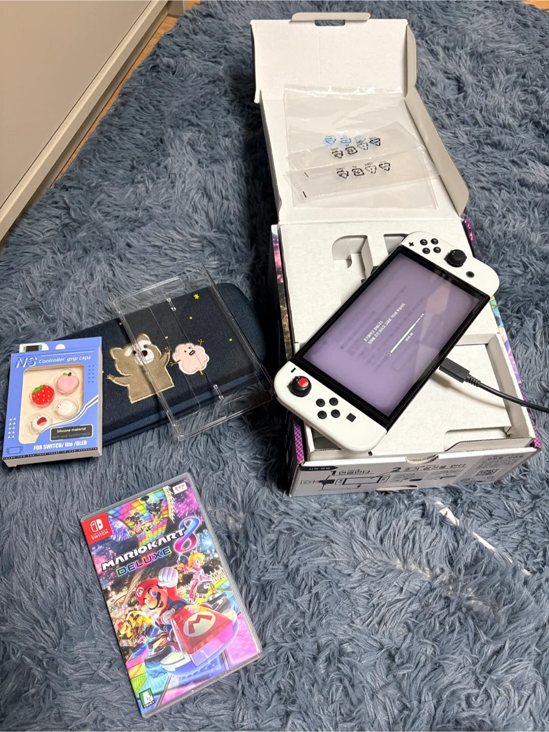 닌텐도 스위치 OLED 화이트 풀박