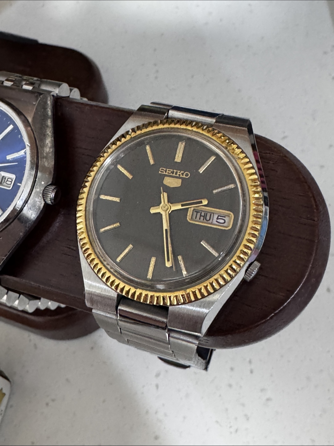세이코5 빈티지 금장 테두리 오토매틱 seiko vintage