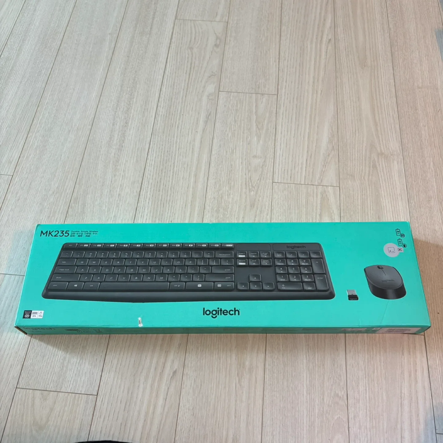 새상품 로지텍 MK235 무선 키보드 마우스 세트 새제품