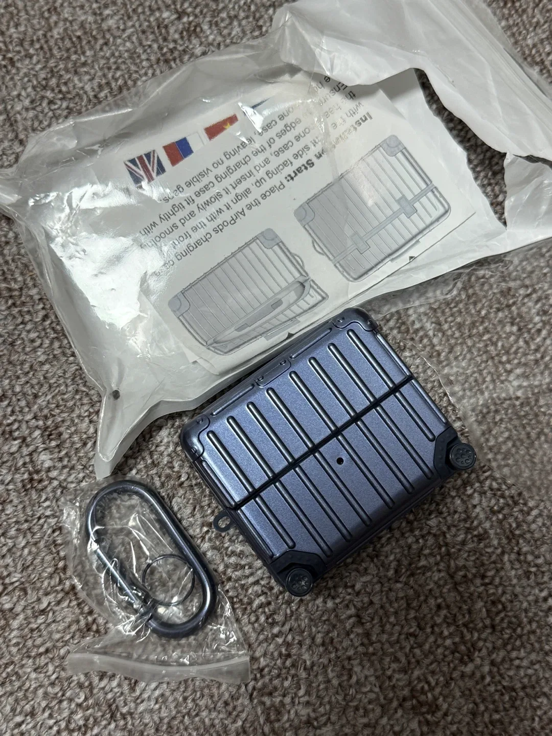 (개봉 새상품) 갤럭시 버즈3 프로 캐리어 케이스 미드나잇블루