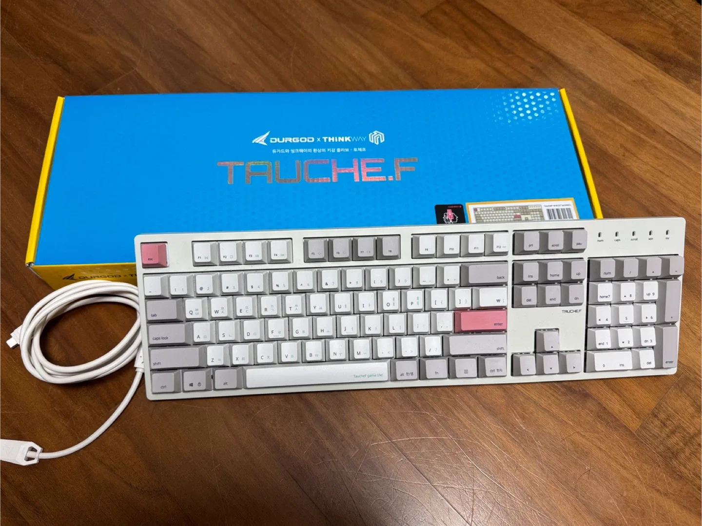 듀가드 토체프 저소음 적축 풀배열 키보드 (유선)