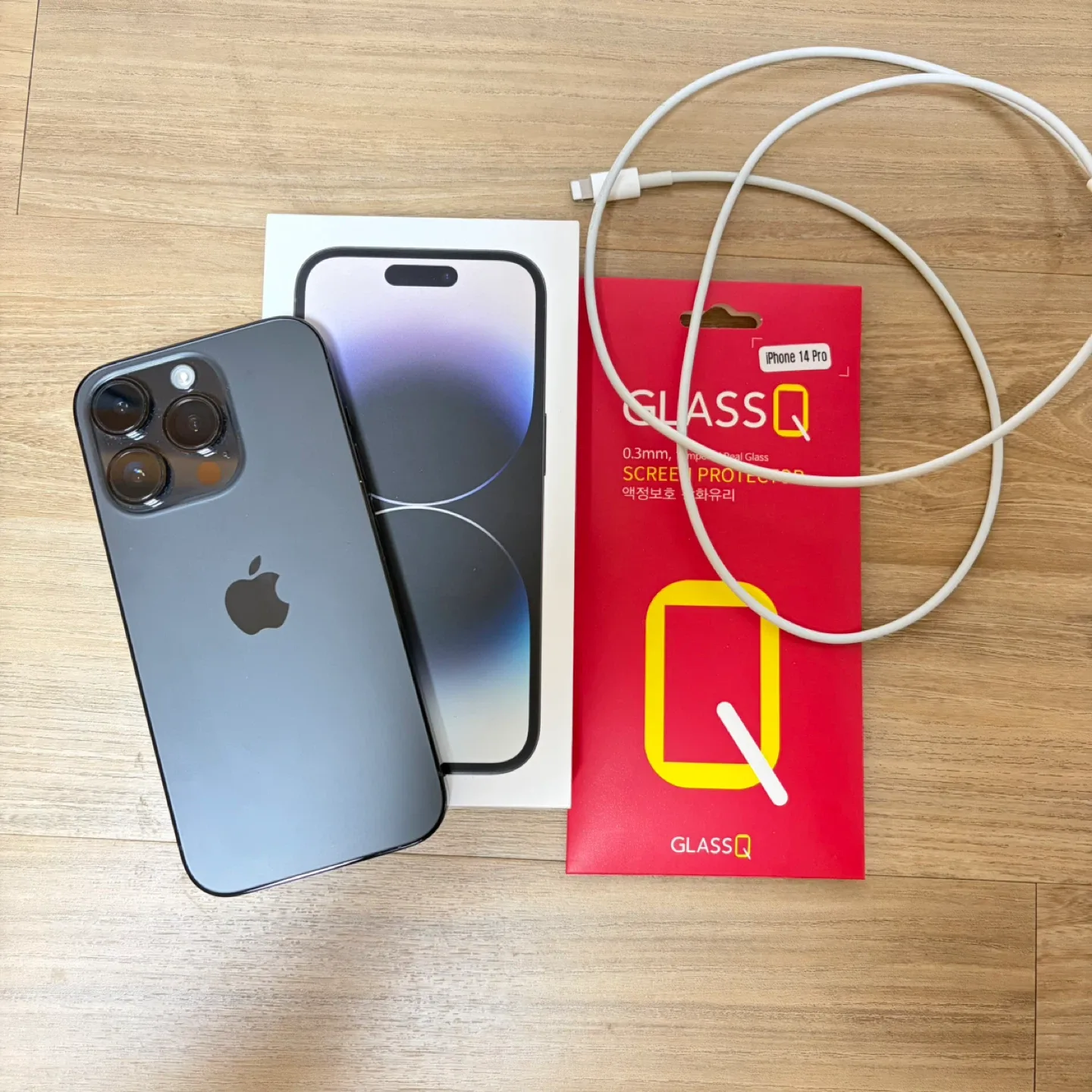 아이폰 14프로 스페이스블랙 128기가 풀박스