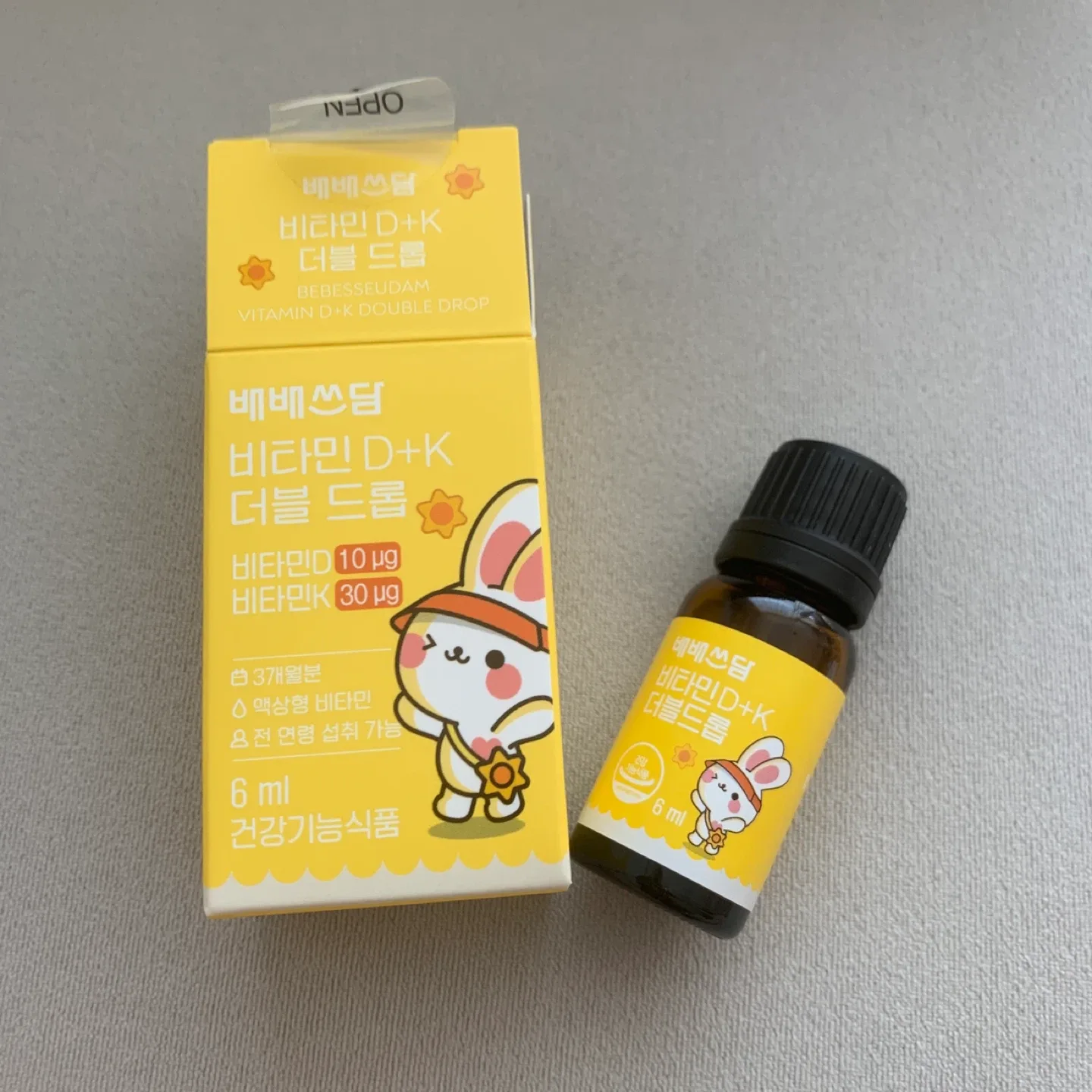 (새상품) 신생아 비타민 D, K 아기 영양제 6ml 산후조리원 필수템