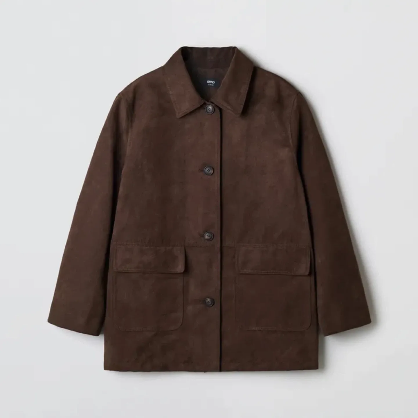 스파오 스웨이드 하프 코트 새상품 L