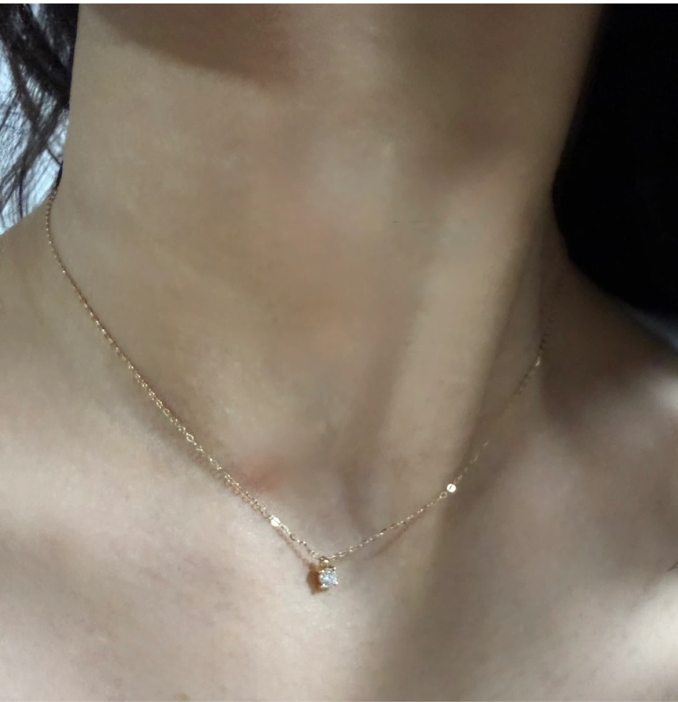 14K 3mm ( I color) 다이아 목걸이 | 여성잡화 | 당근 중고거래