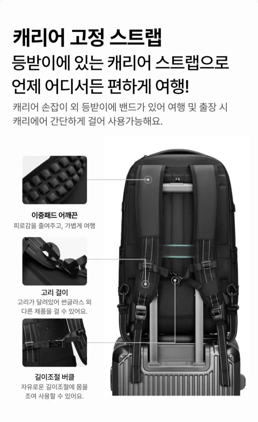 확장형 캐리어 백팩 (25L-60L)