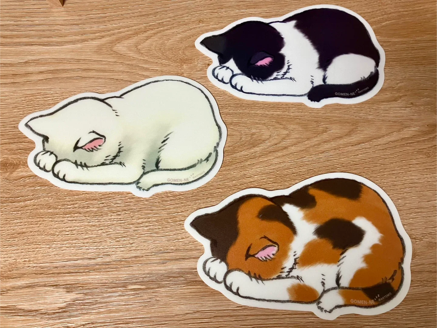 귀여운 고양이 마우스패드 or 장식 3종 (일괄판매)