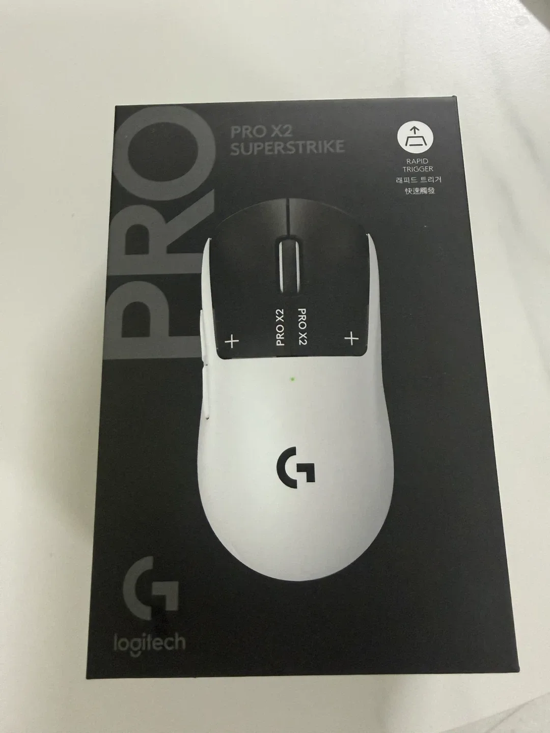 로지텍 지슈스 PRO X2 SUPERSTRIKE 게이밍 마우스