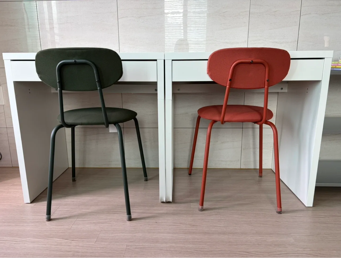 이케아 책상 2개 + 의자 2개