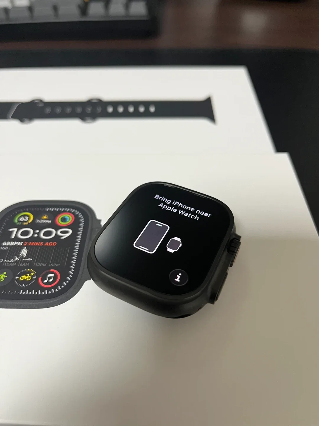 [S급/풀박스 배터리100] 애플워치 울트라 2 블랙 티타늄 (49mm, 오션 밴드)