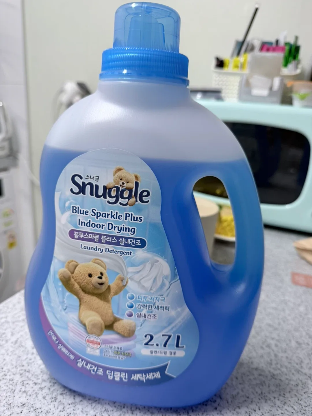 스너글 블루스파클 플러스 실내건조 세탁세제 2.7L