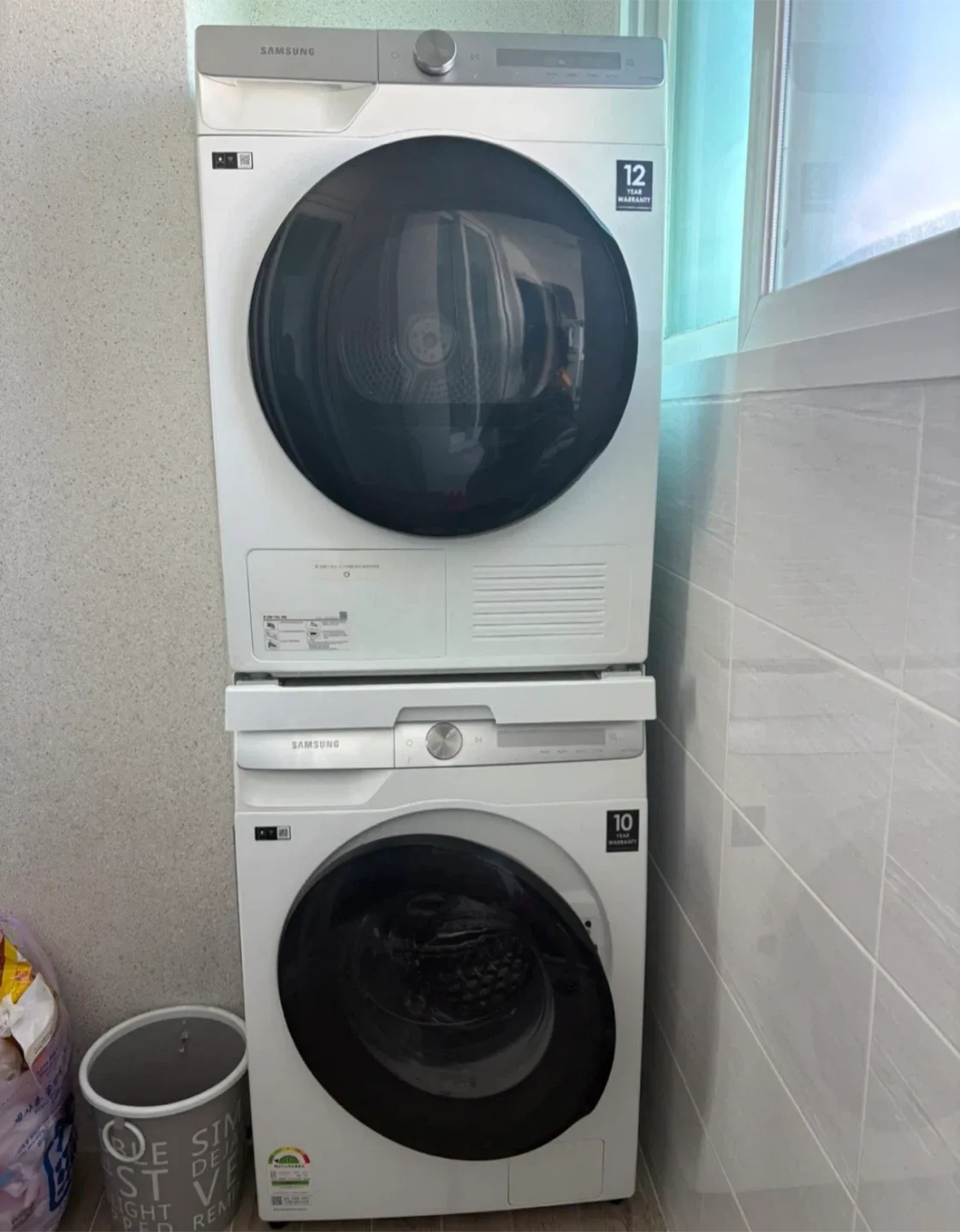 (이전설치포함)삼성 그랑데 AI 세탁기10kg+건조기9kg 일체형