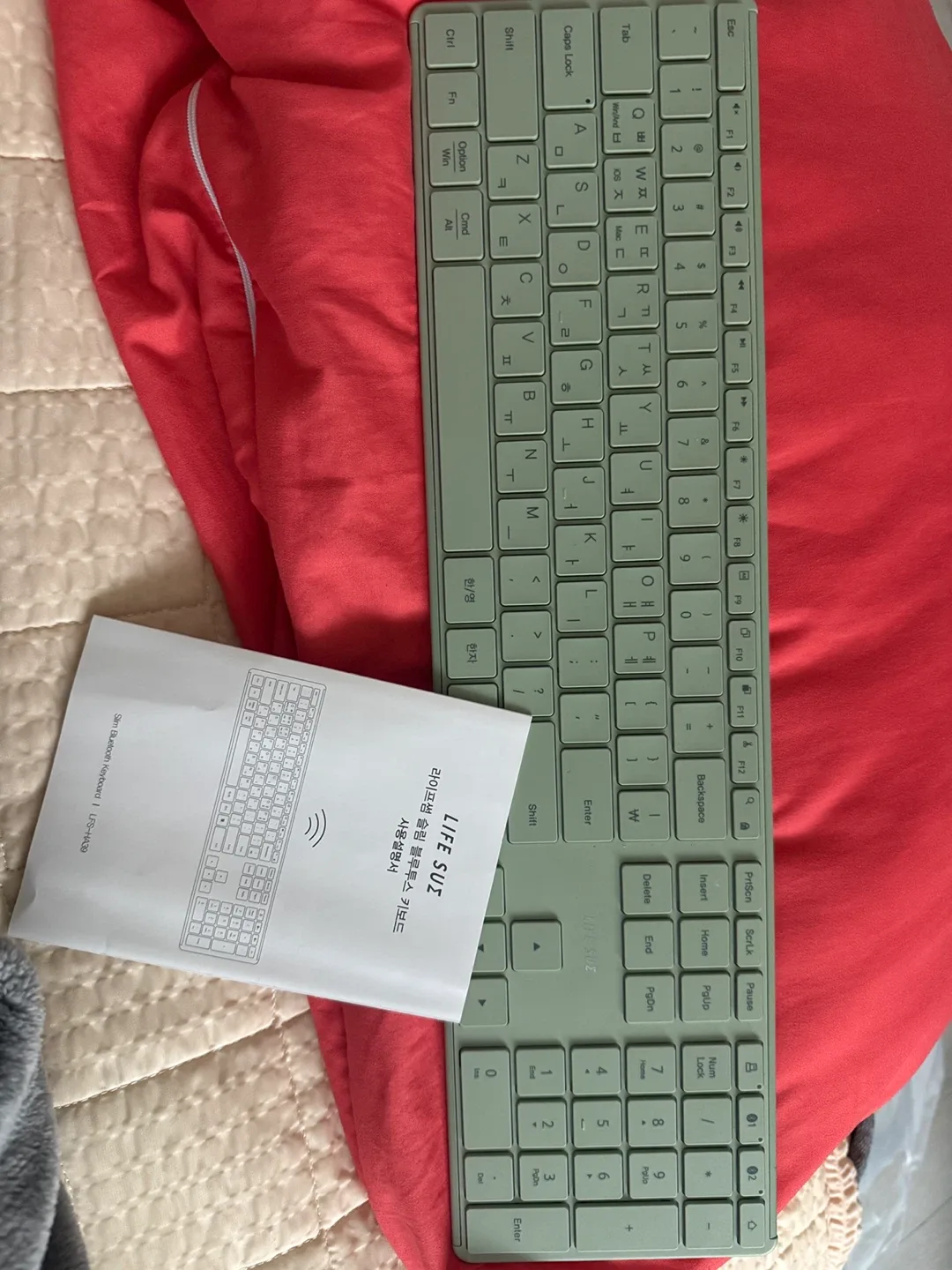 라이프썸 무선 슬림 키보드 민트