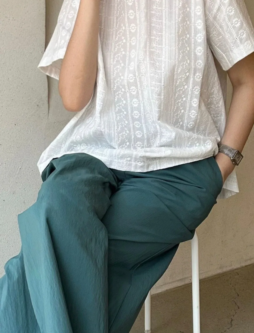 국내제작 체형커버 9부 통바지 고퀄리티 치마바지. 새제품