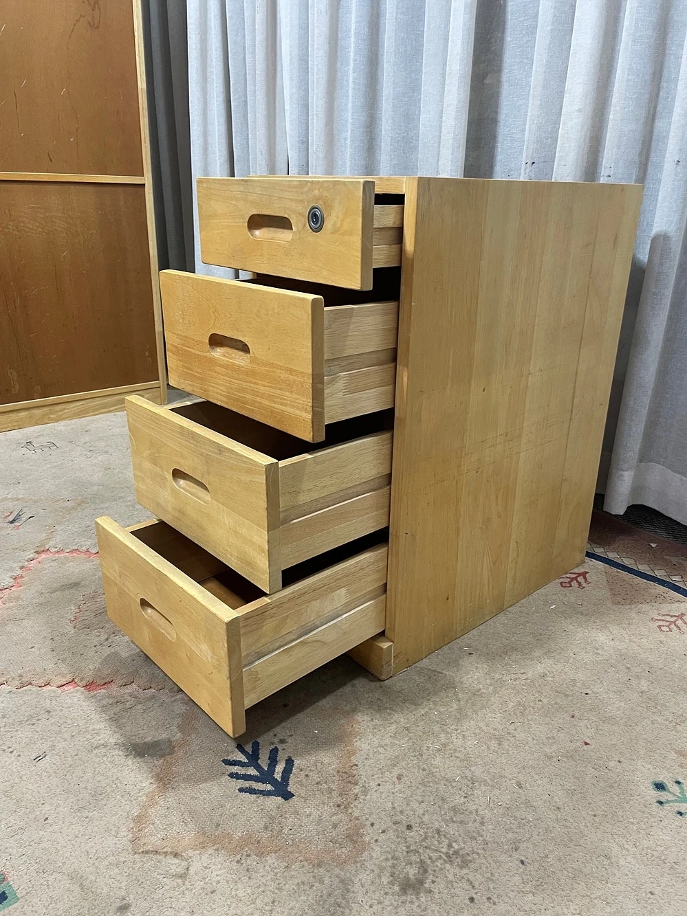 무인양품 MUJI 디자인 미니멀 원목 서랍장