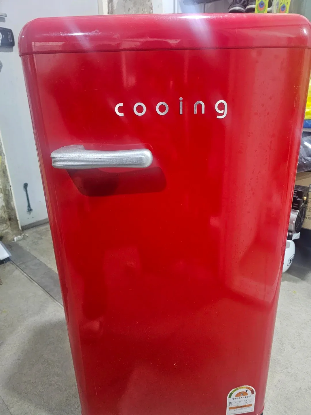 쿠잉 미니 냉장고 92L 빨강 REF-S92R