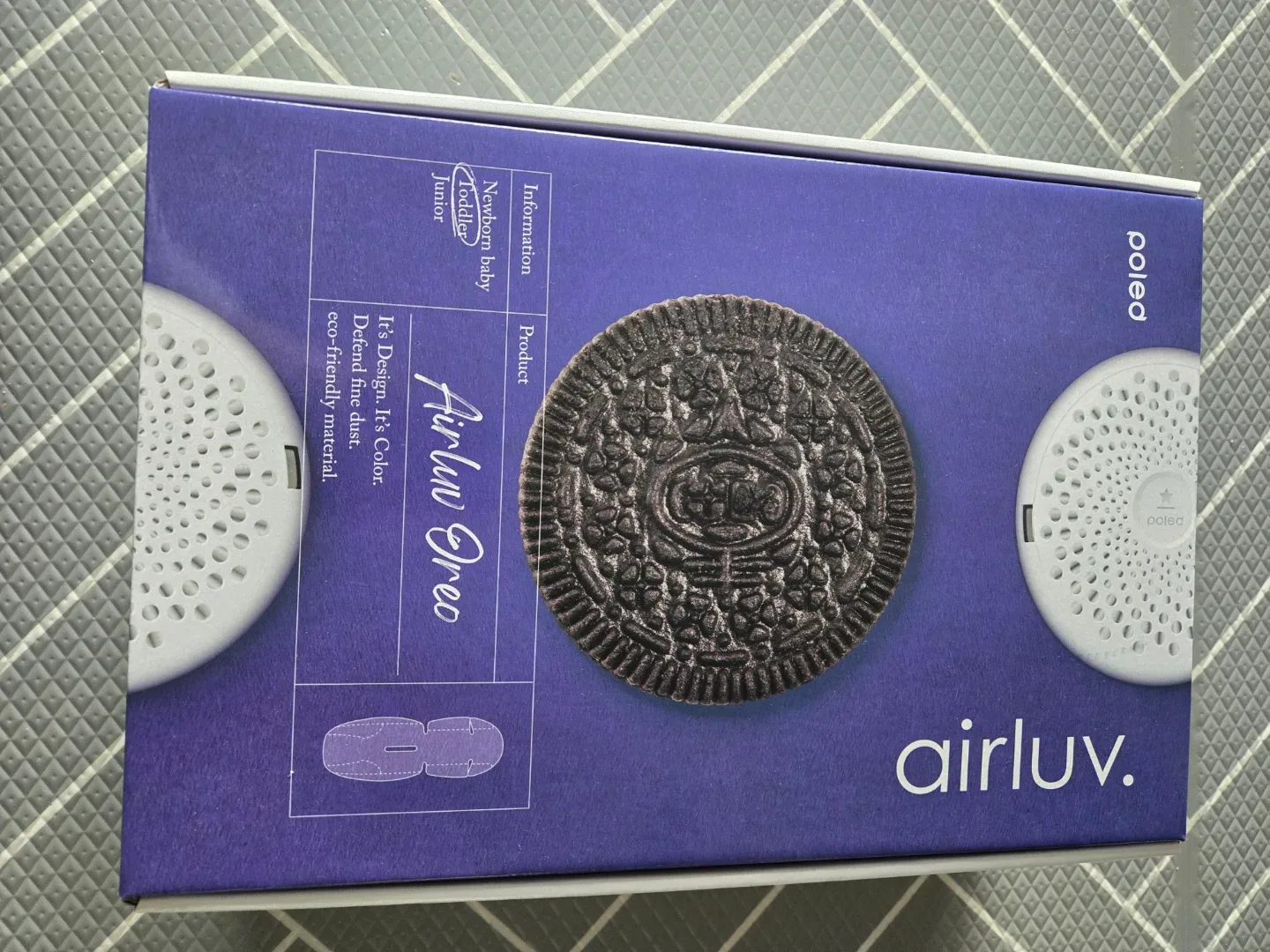 (새상품) 폴레드 에어러브 유모차 및 카시트 통풍시트 네이비 + 전용 휴대용 충전기